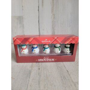 Hallmark Let It Snowman ornament Xmas set